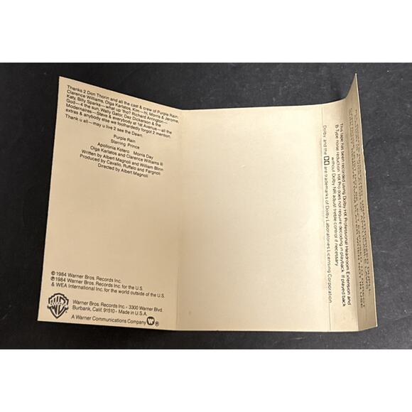 Purple Rain Prince Prince and the Revolution Tape Cassette 1984 Let’s Go Crazy - Picture 4 of 7